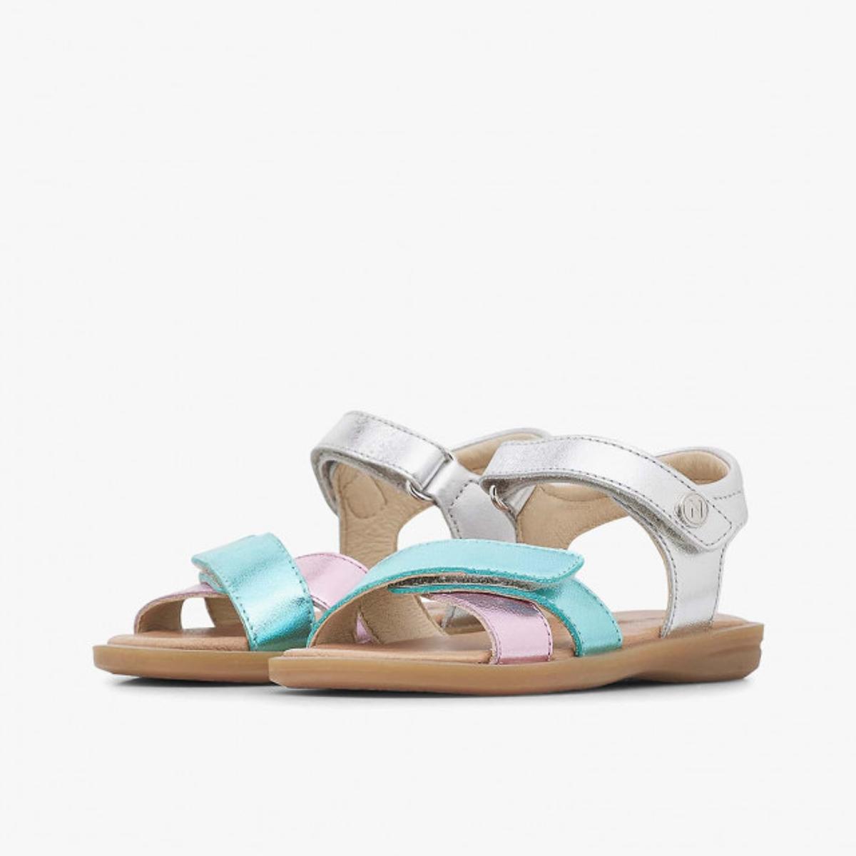 NATURINO 0010503203-01-1Q19 SILVER PINK Sandali Bambina 