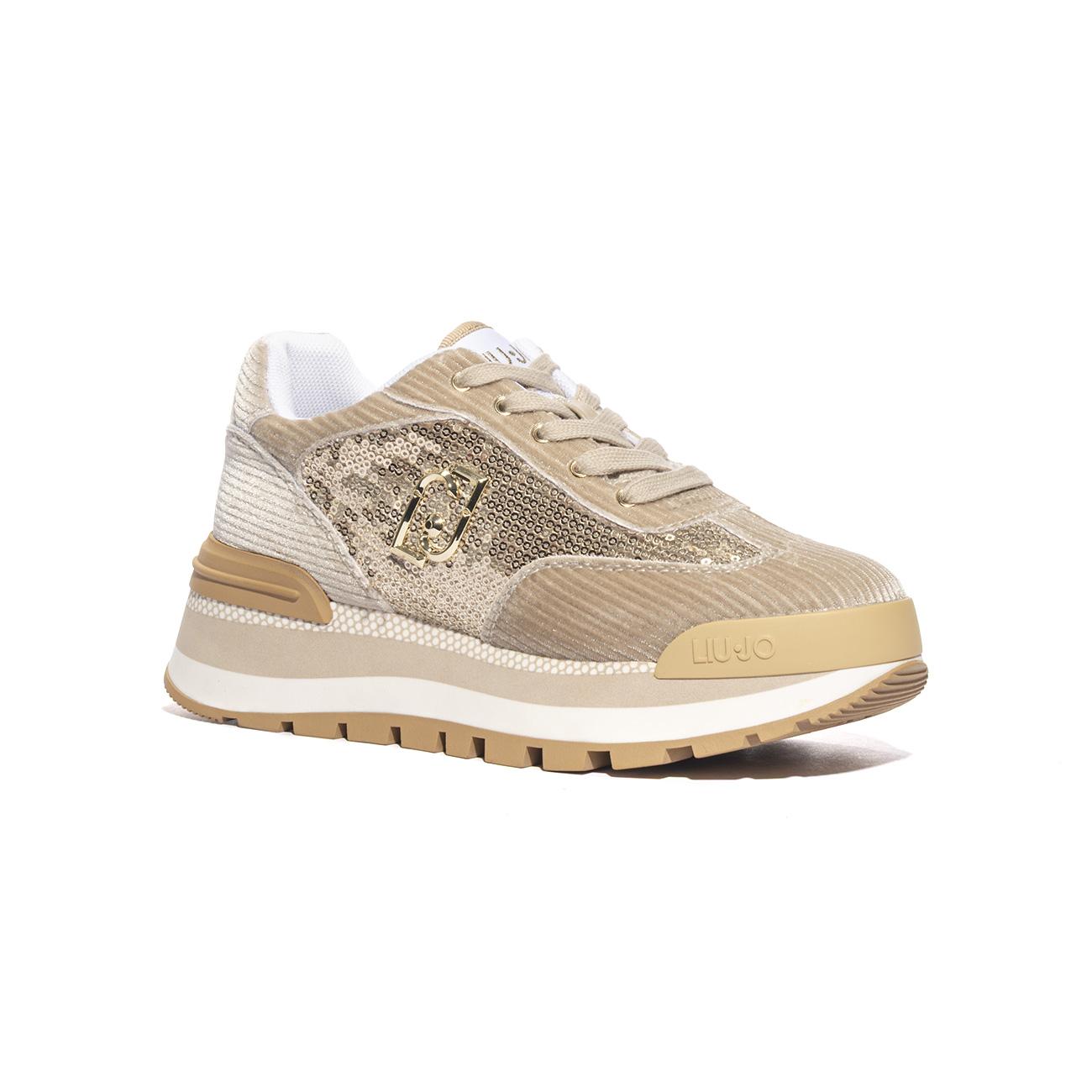 Sneakers Liu Jo AMAZING  Beige BF4053TX432S1802SEQUINS EBONY LIUJO