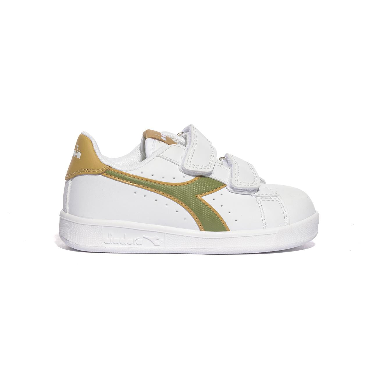Sneakers DIadora GAME P TD Bianche 101173339WHITE CALLISTE GREEN DIADORA