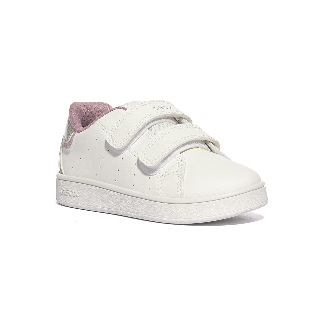 Sneakers Geox ECLYPER GIRL Bianche Rosa B365MA 0BCKCWHITE ROSE   C0674 GEOX