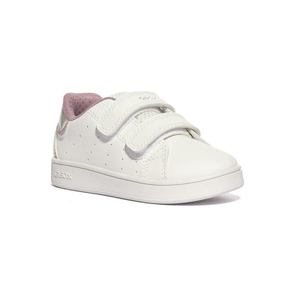 Sneakers Geox ECLYPER GIRL Bianche Rosa B365MA 0BCKCWHITE ROSE   C0674 GEOX
