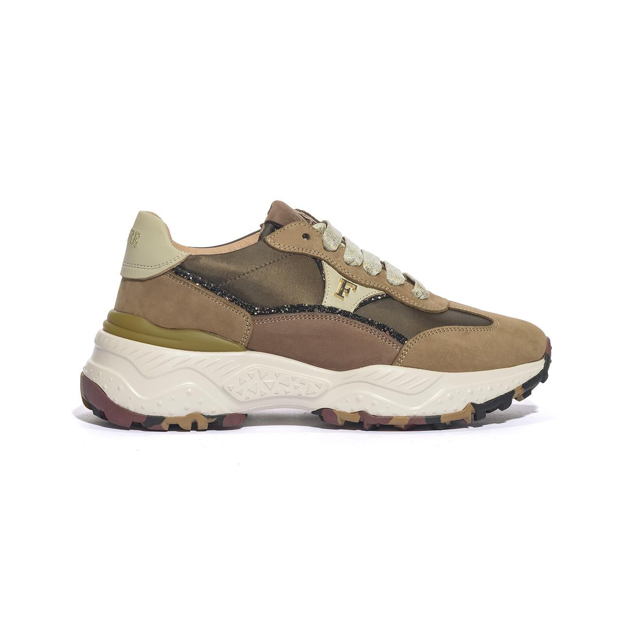 FERRE' F451 BEIGE PLATINO Sneakers Donna 