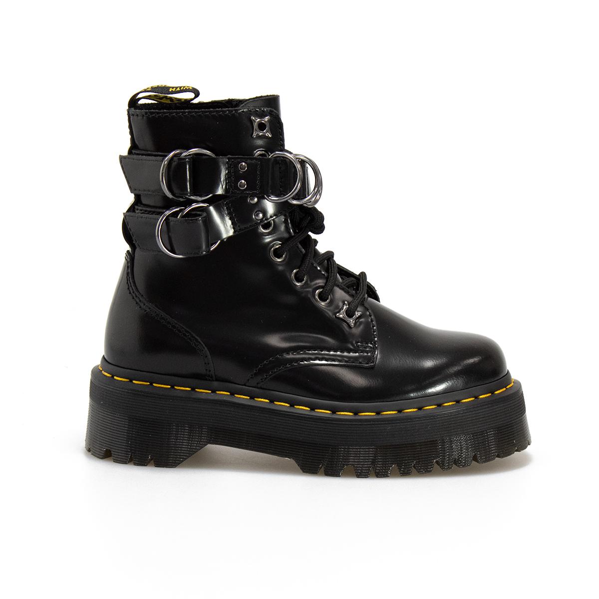 DR MARTENS 26666001 BLACK Anfibi Donna 