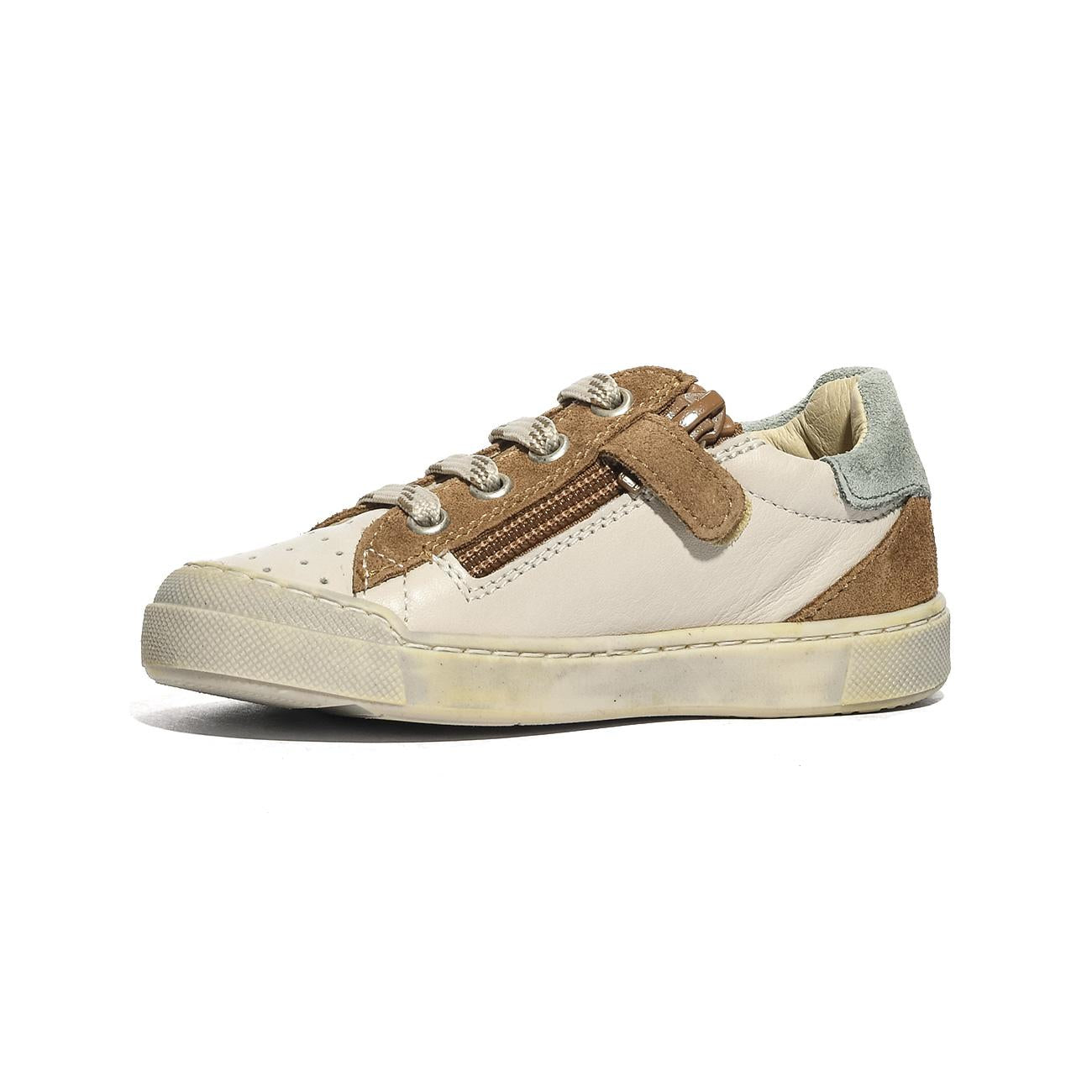 NATURINO 0012017740.07.2N80 MILK.BROWN.SAGE Sneakers Bambino 