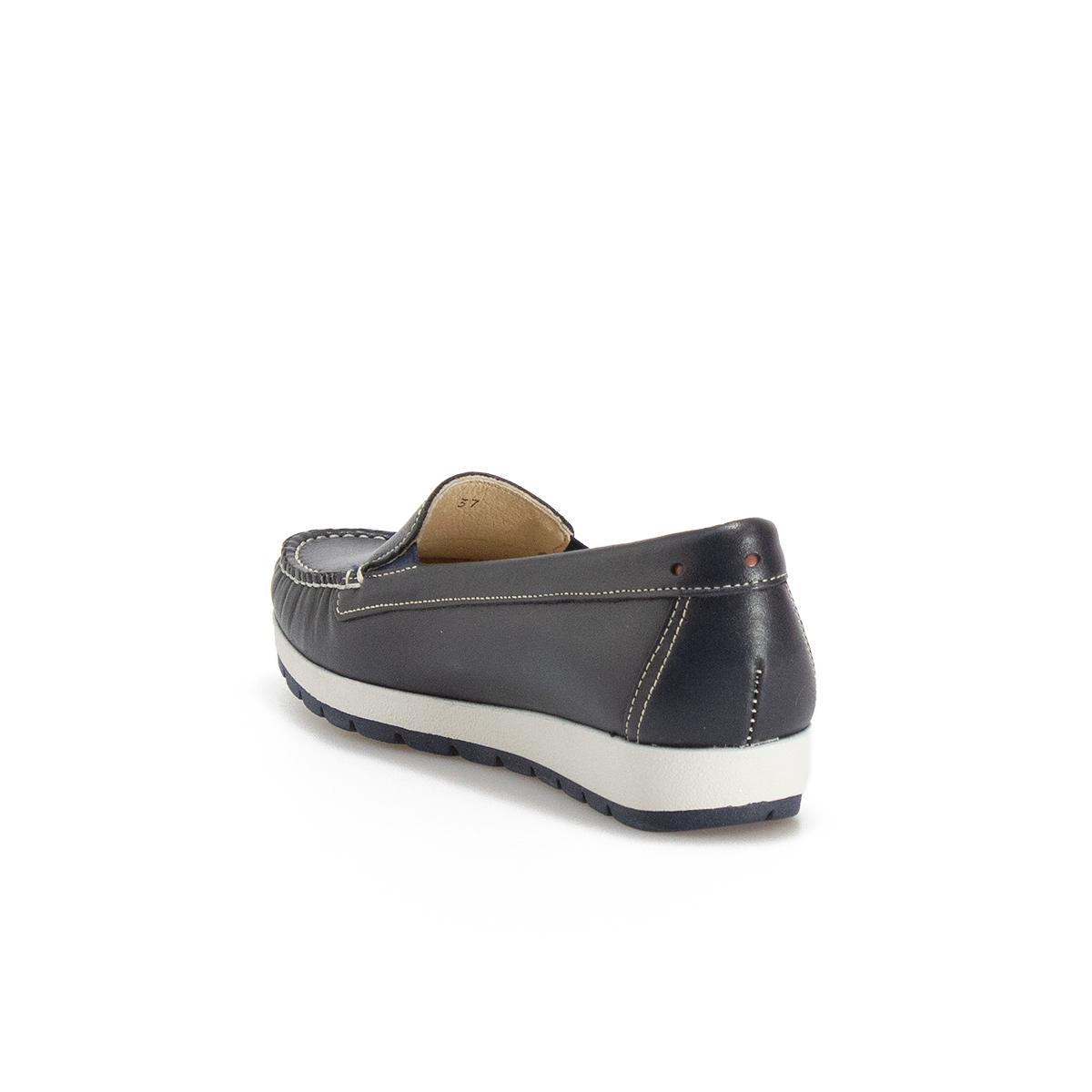 VALLEVERDE 11102 VITELLO BLU Mocassini Donna 