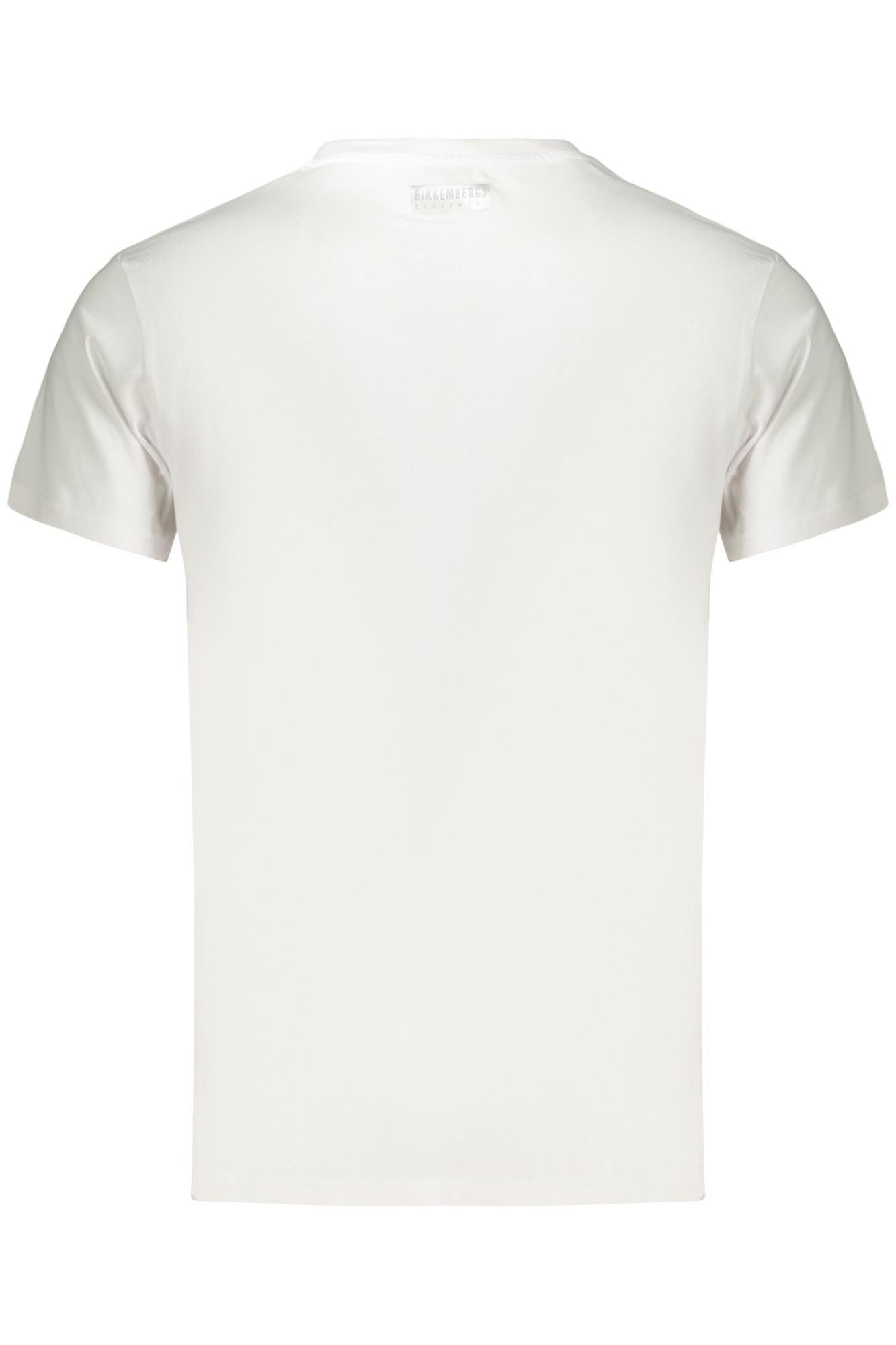 BIKKEMBERGS BKK3MTS03_BIWHITE Bianco T-Shirt Uomo 