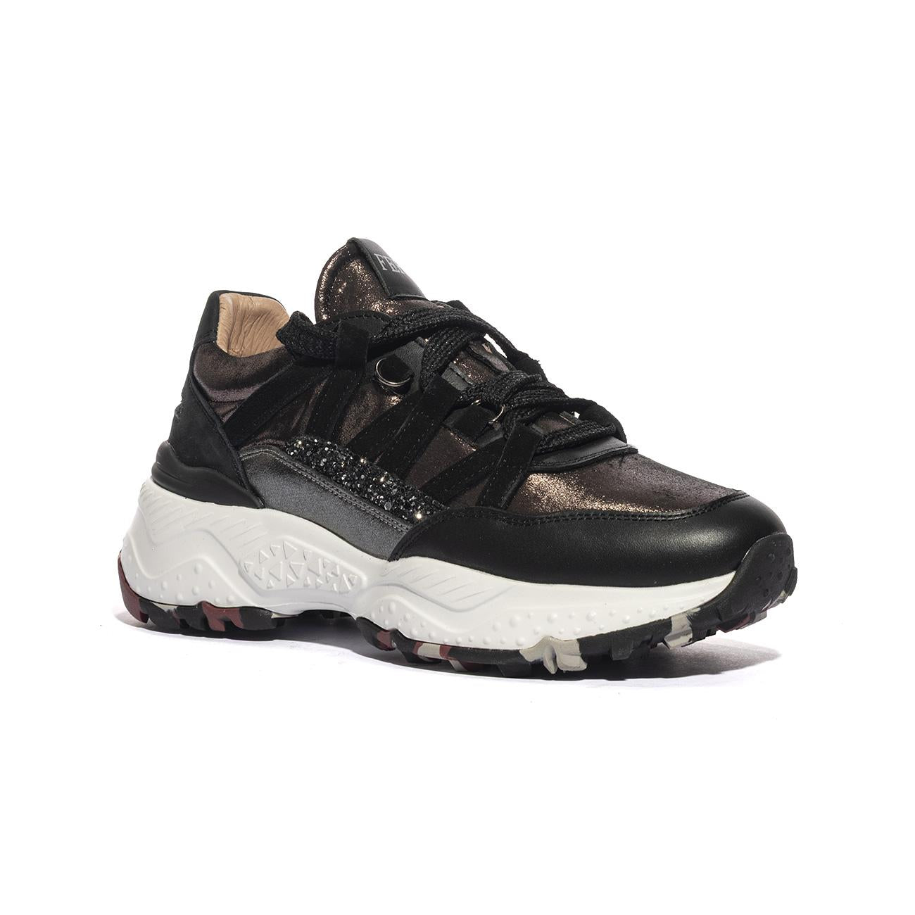 FERRE' F450 BLACK SILVER Sneakers Donna 