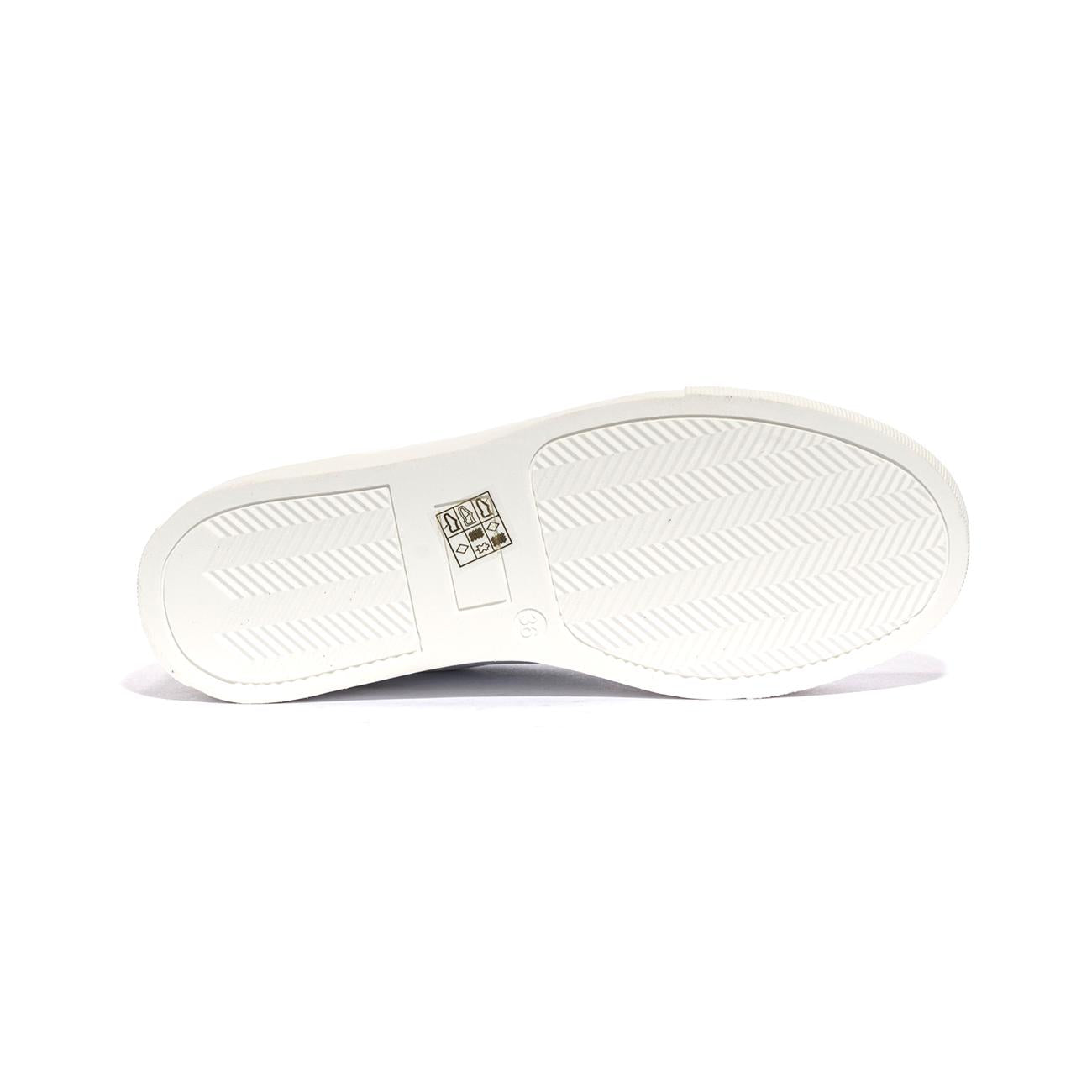 4US 42741 WHITE SILVER Sneakers Bambina 
