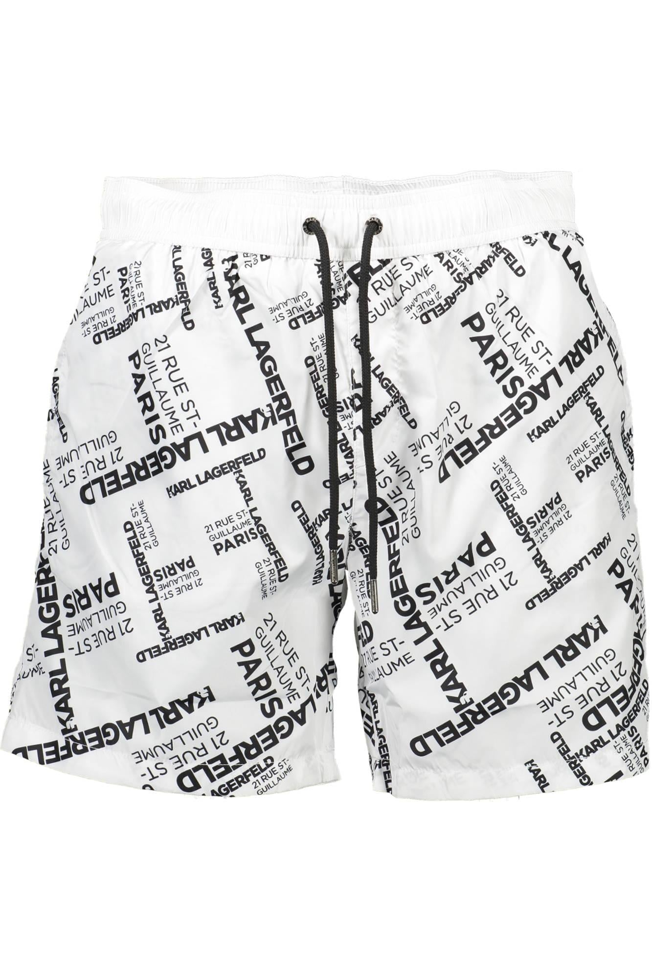 KARL LAGERFELD KL21MBM14_DA3AB04_BIANCOWHIT Bianco Costumi Uomo 
