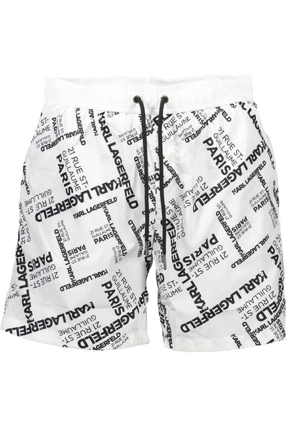 KARL LAGERFELD KL21MBM14_DA3AB04_BIANCOWHIT Bianco Costumi Uomo 
