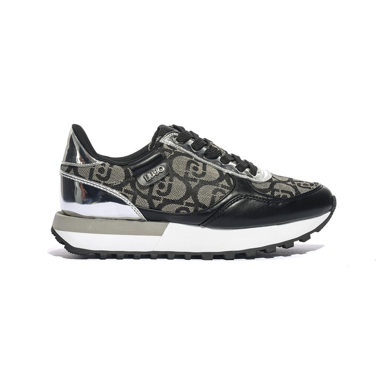 LIUJO BF5057EX32201039 BLACK SILVER Sneakers Donna 