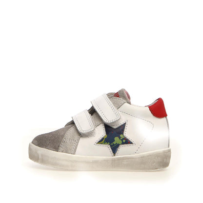 NATURINO 0012015367-27-1B86 GREY WHITE RED Sneakers Bambino 