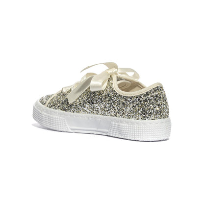 DXO 105 GLITTER PLATINO Sneakers Bambina 