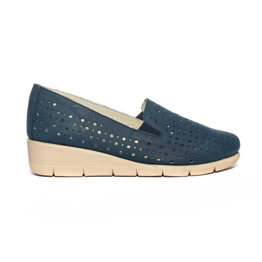 LA+COMODA VERBANIA W800BX BLU Mocassini Donna 