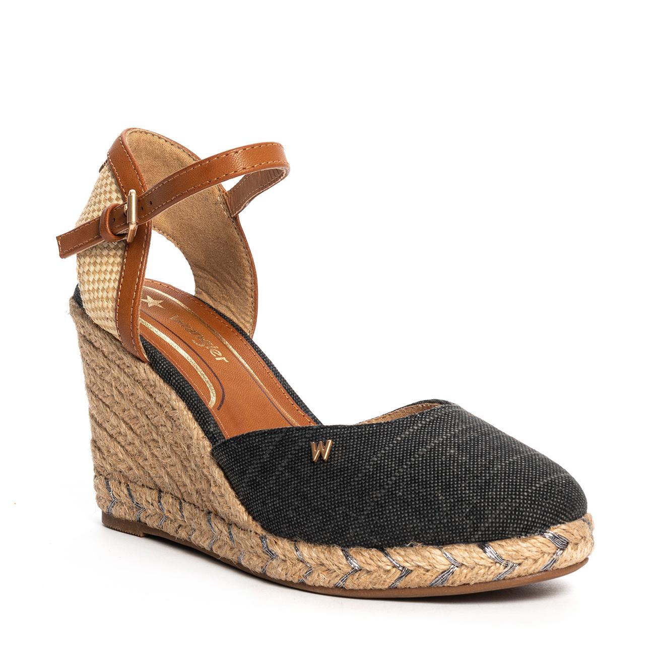 WRANGLER WL21590 BLACK Espadrillas Donna 