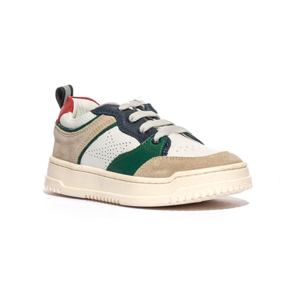 BALDUCCI OTRO1065 BEIGE BIANCO VERDE Sneakers Bambino 
