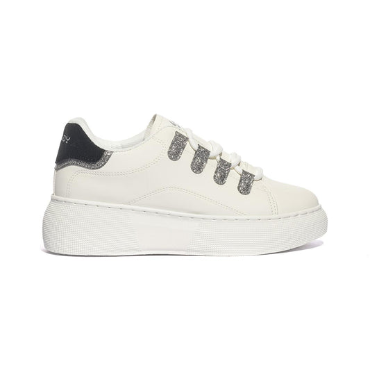 Sneakers Freddy Fy7714 Bianche FY7714WHITE BLACK FREDDY