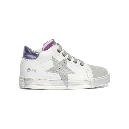 FALCOTTO 0012018845.26.2N94 WHITE SILVER TULIP Sneakers Bambina 