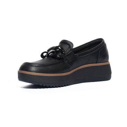 CLARKS 180109 BLACK LEA Slip-on Donna 