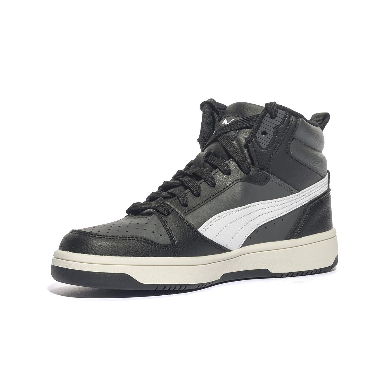 PUMA 393831-29 BLACK WHITE GREY Sneakers Donna 