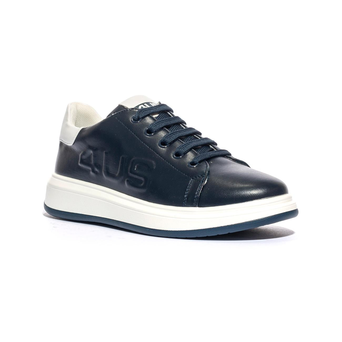 4US 42700 BLU WHITE Sneakers Bambino 