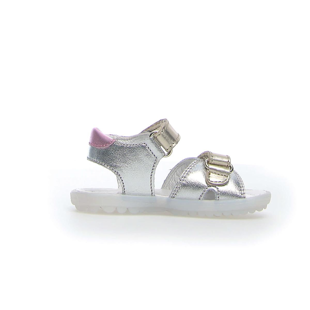 NATURINO 0010502429-30-1Q16 SILVER-PLATINUM-PINK Sandali Bambina 
