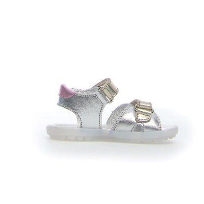 NATURINO 0010502429-30-1Q16 SILVER-PLATINUM-PINK Sandali Bambina 