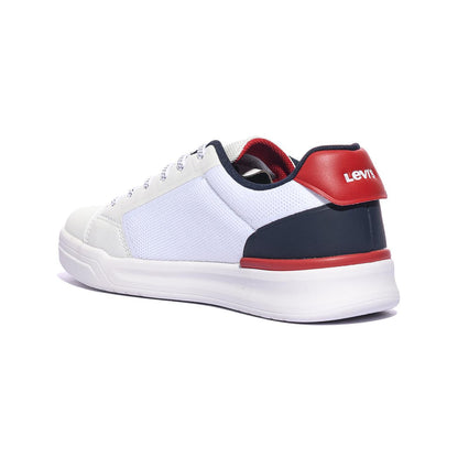 LEVI'S VDUT0004T WHITE NAVY RED Sneakers Bambino 
