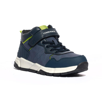 LUMBERJACK SBB9201-008 NAVY BLUE ACID GREEN Sneakers Bambino 