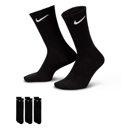 NIKE SX7666-010 BLACK WHITE Calzini Unisex 