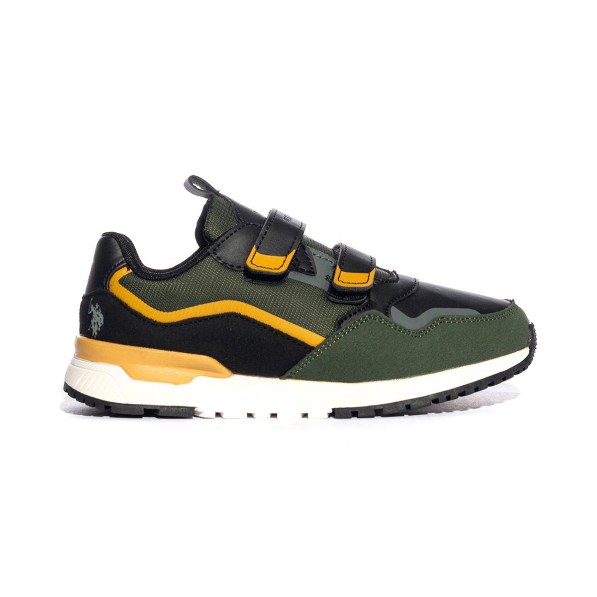 U.S. GOLF CLUB LUKE002 OLIVE BLACK Sneakers Bambino 