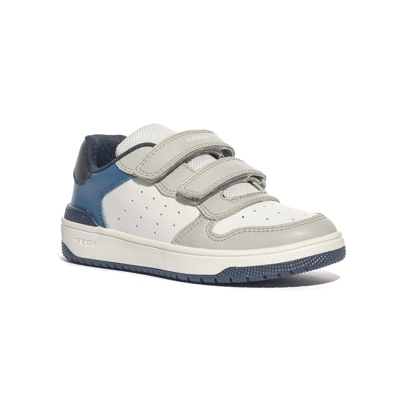 GEOX J46LQA 000BC WHITE LT GREY        C1236 Sneakers Bambino 