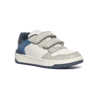 GEOX J46LQA 000BC WHITE LT GREY        C1236 Sneakers Bambino 
