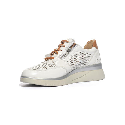 JOAN LEI 19313 WHITE CUOIO Sneakers Donna 