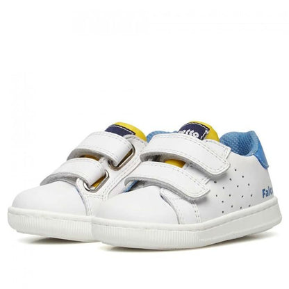 Sneakers FALCOTTO KINER LOW VL Bianco Celeste 0012017749-01-2N34WHITE-OLTREMARE FALCOTTO