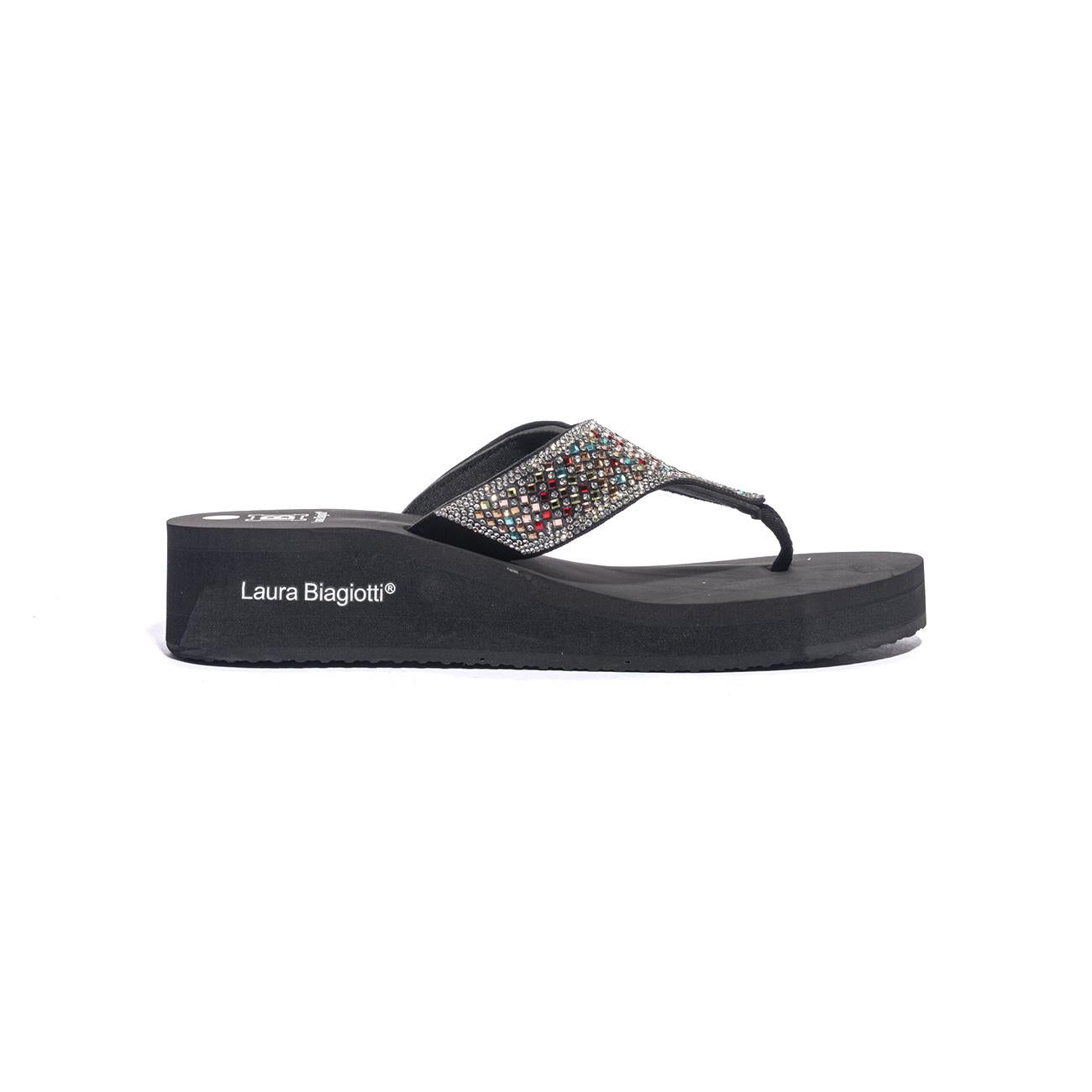 LAURA BIAGIOTTI 9111 BLACK Ciabatte Donna 