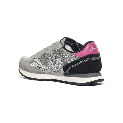 Sneakers Sun68 GIRL'S ALLY GLITTER Grigie Z45412TARGENTO SUN 68