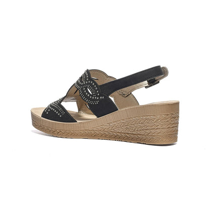 IN BLU GO000014 NERO Sandali Donna 