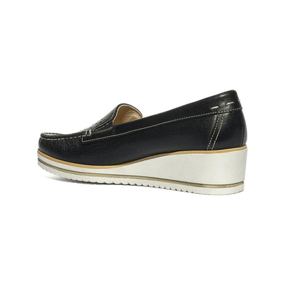 VALLEVERDE 11208 NERO Mocassini Donna 