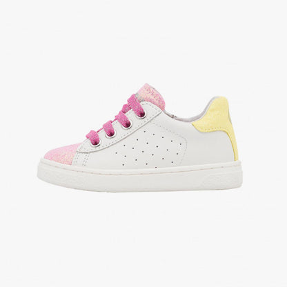 NATURINO 0012017508-07-1N26 WHITE PINK YELLOW Sneakers Bambina 