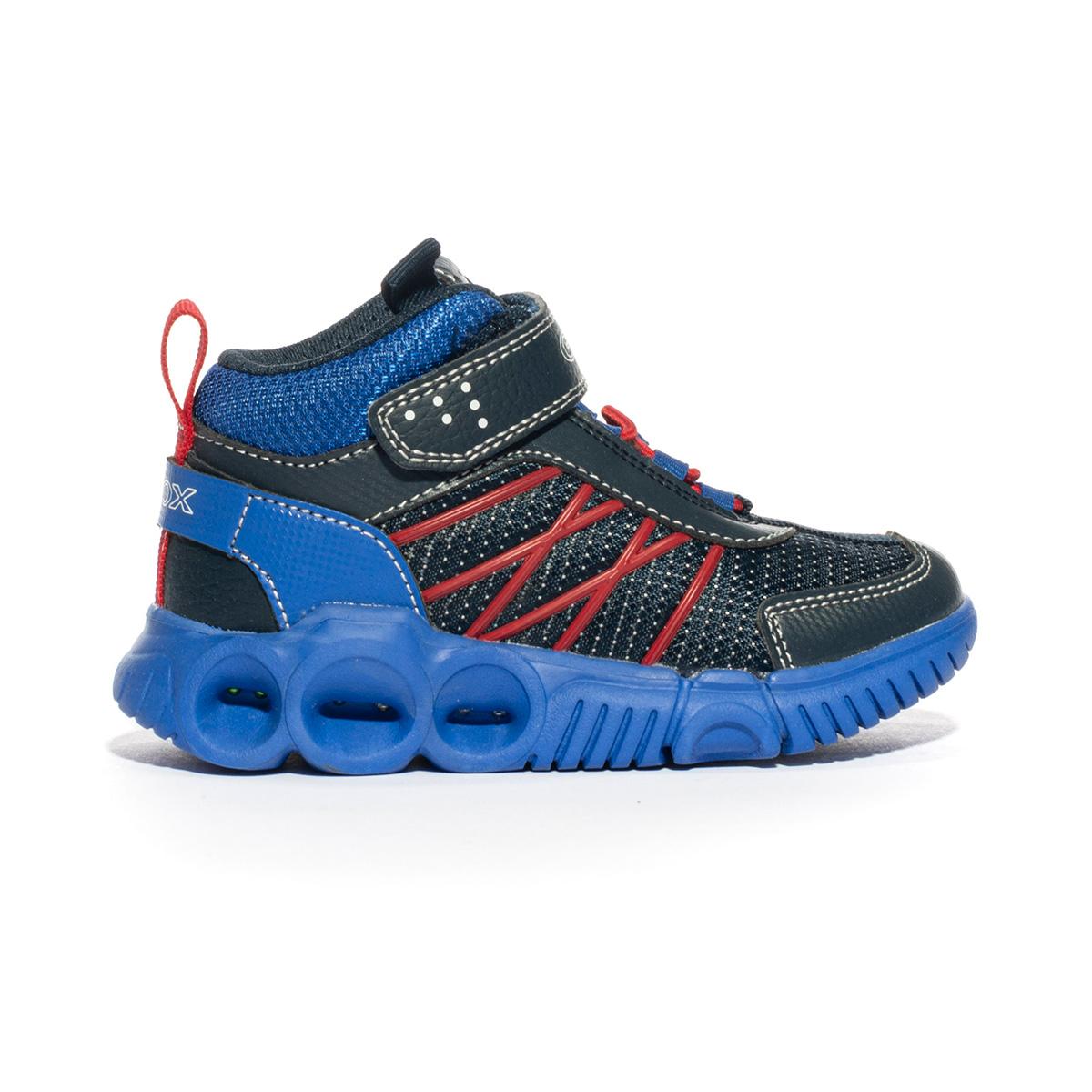 GEOX J26GAA NAVY ROYAL          C4226 Sneakers Bambino 