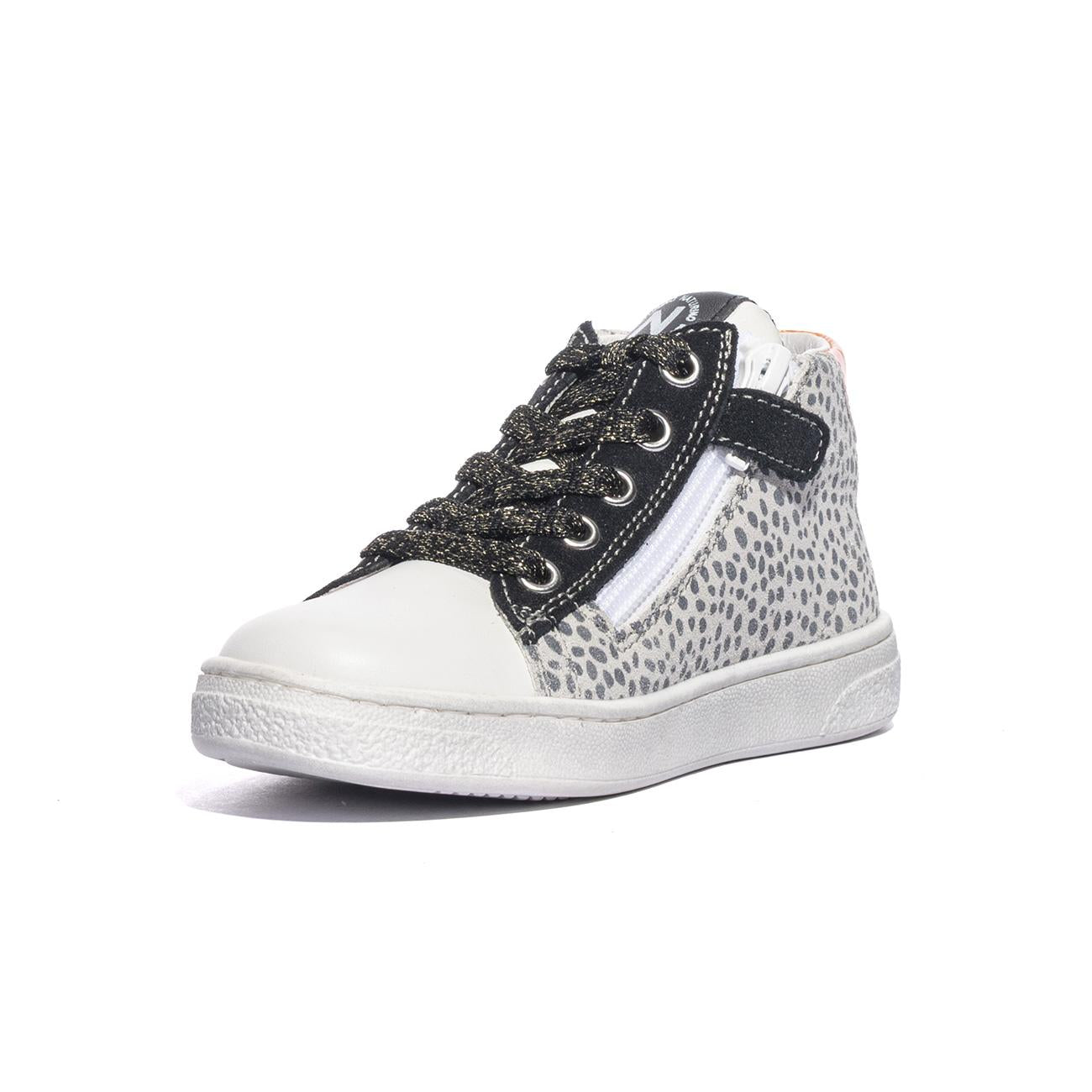 Sneakers Naturino Pinn Bianche 0012017858.07.1N37WHITE BLACK YELLOW NATURINO