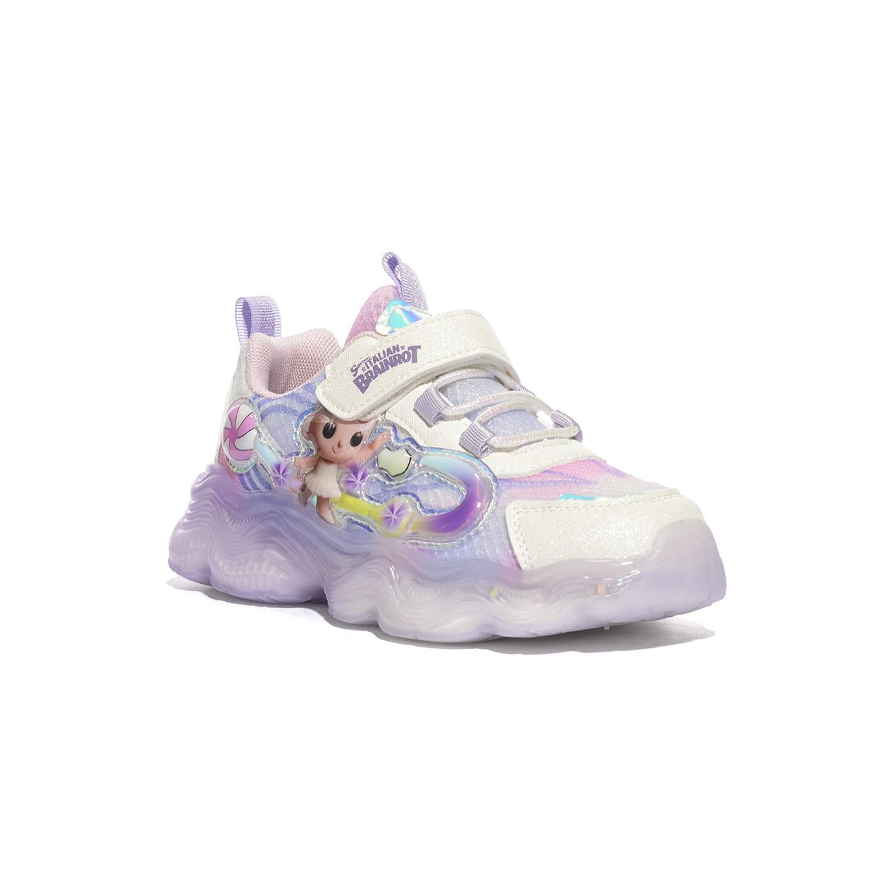SKIFIDOL SK230 BEIGE VIOLET Sneakers Bambina 