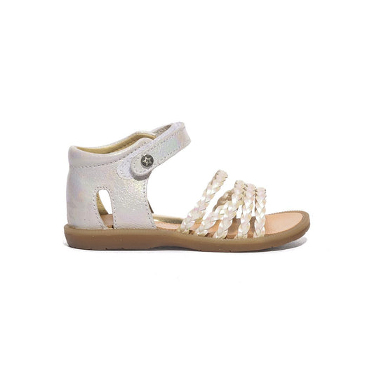 NATURINO 0010502667.15.1N02 WHITE SILVER Sandali Bambina 