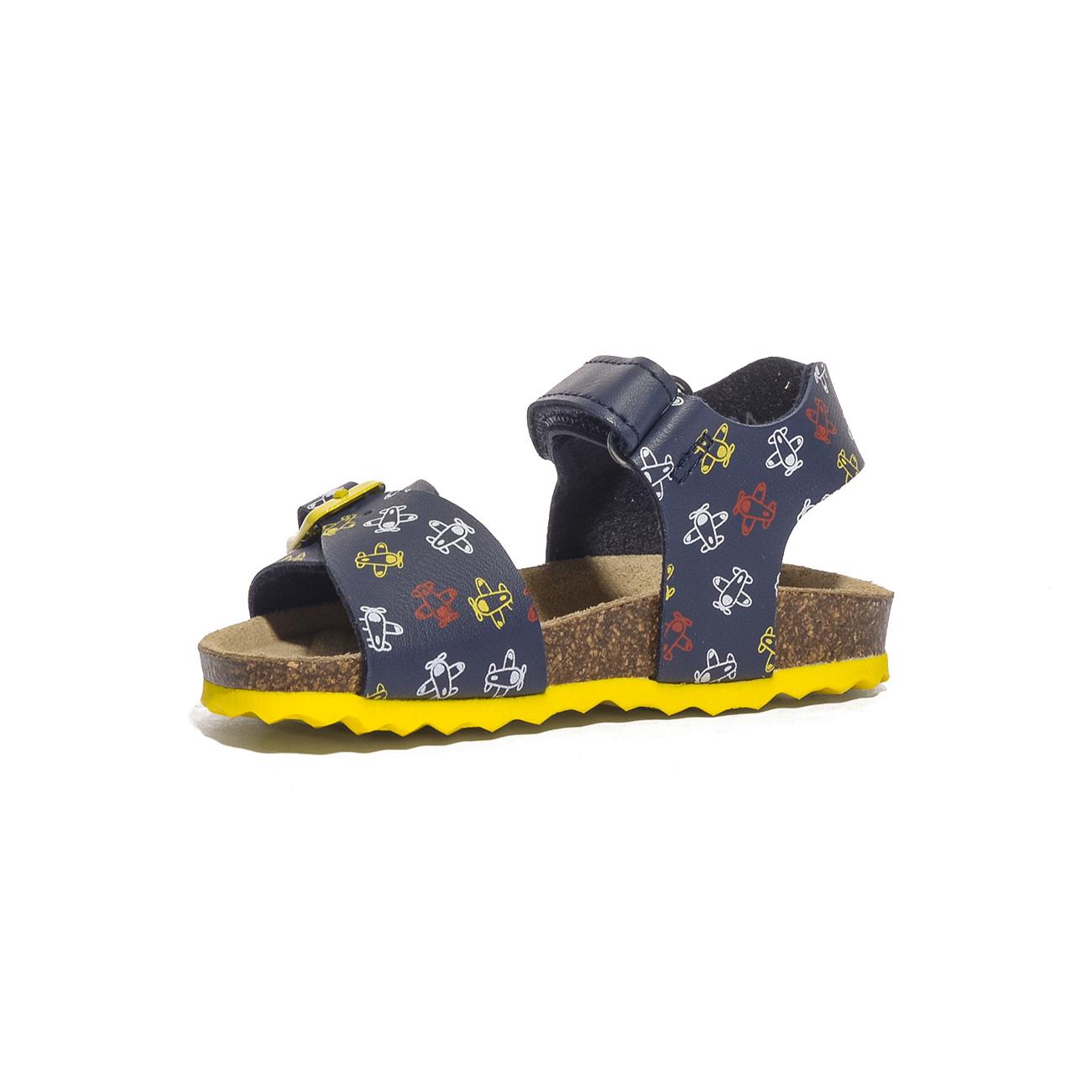 GEOX B922QA 4 NAVY YELLOW   C4054 Sandali Bambino 