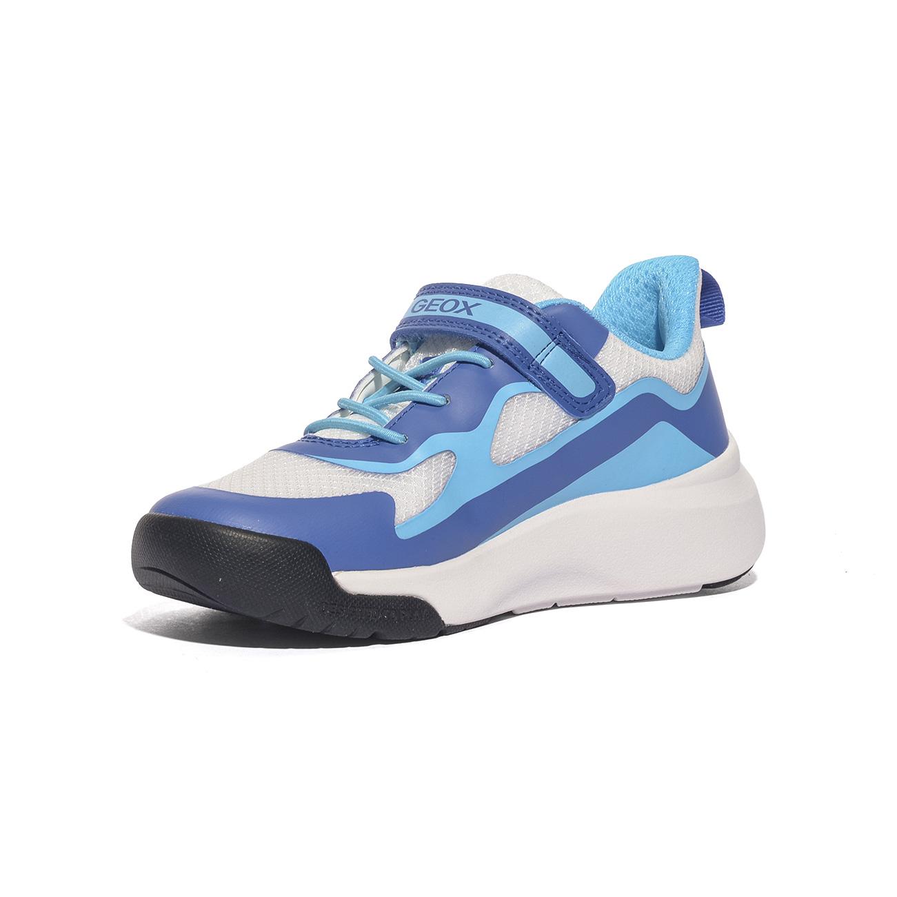 GEOX J65P7F 1454 WHITE AZURE   C1343 Sneakers Bambino 