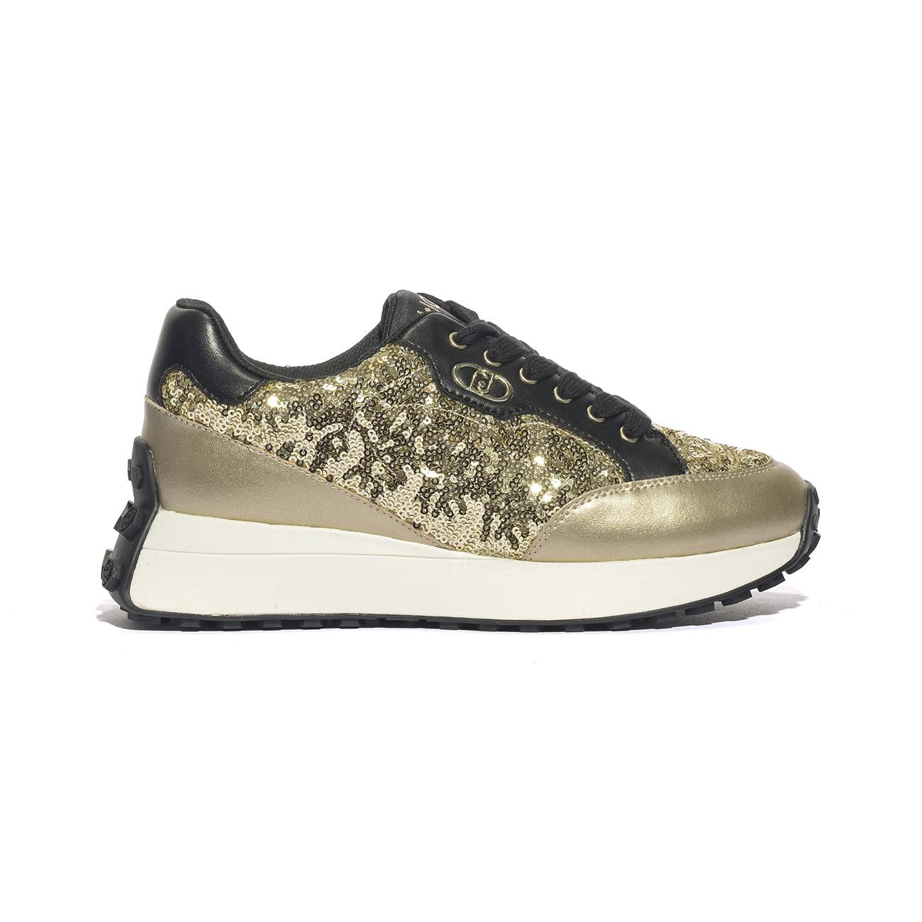 Sneakers liu Jo LOLO Oro BF5027PX692S1189BLACK LIGHT GOLD LIUJO