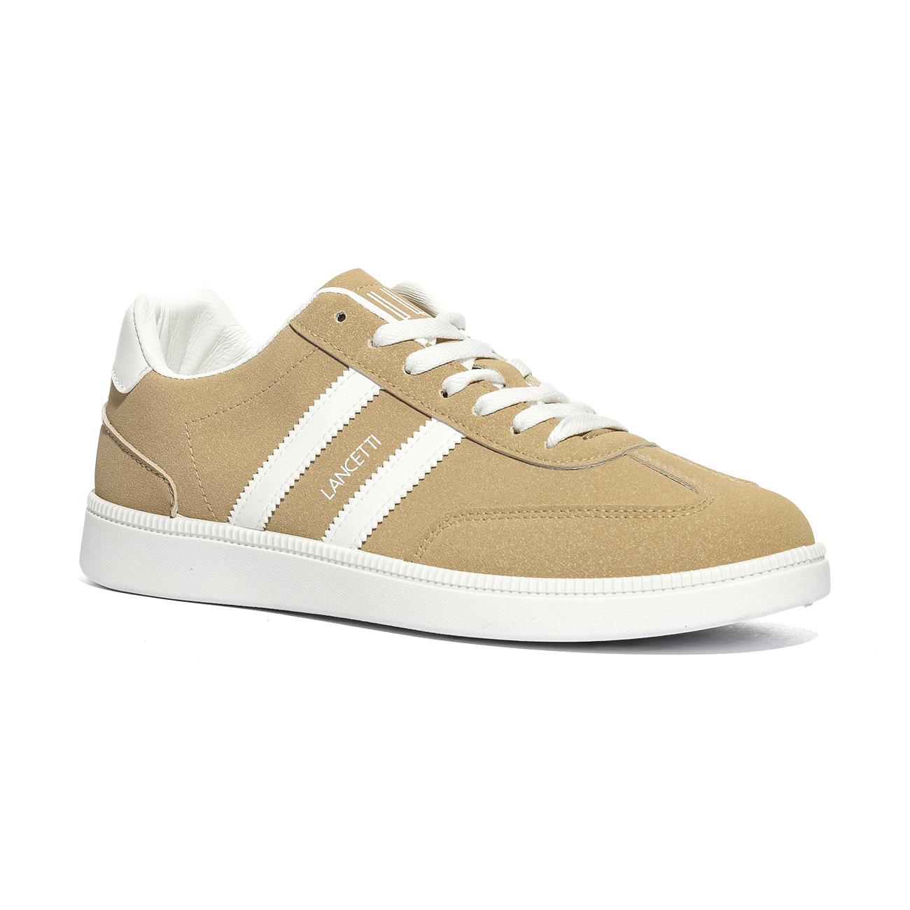LANCETTI LNC871-5 SAND WHITE Sneakers Uomo 