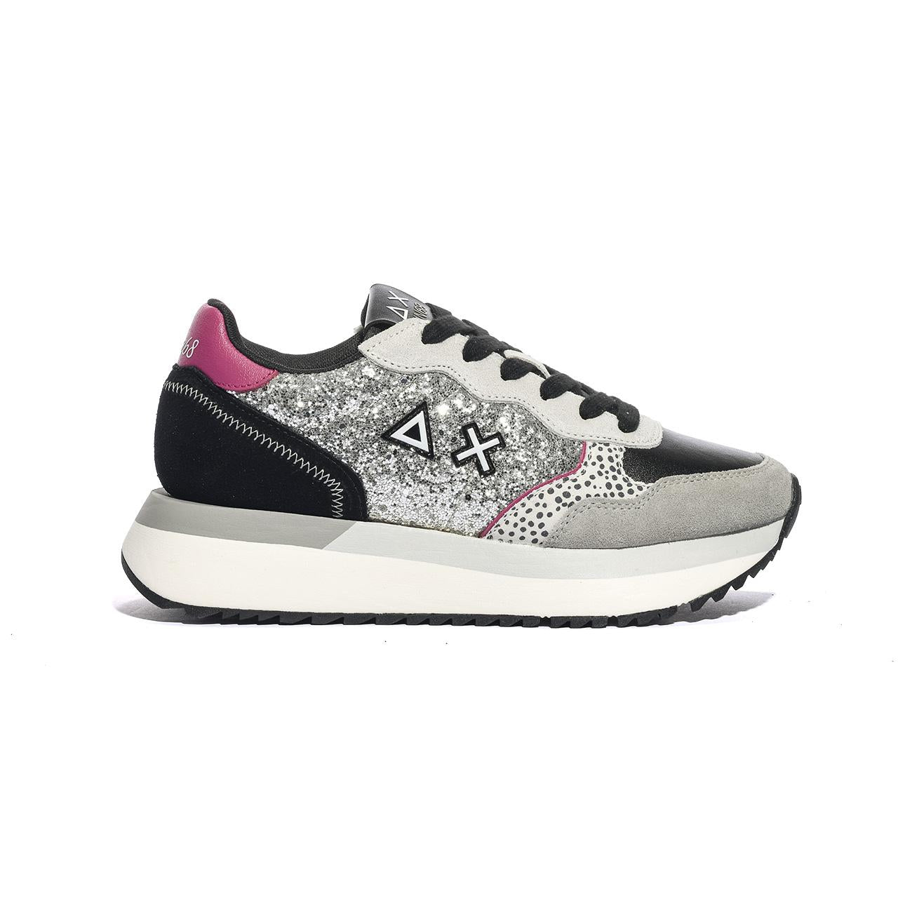 Sneakers Sun68 BIG ALLY GLITTER Argento Z45212ARGENTO SUN 68