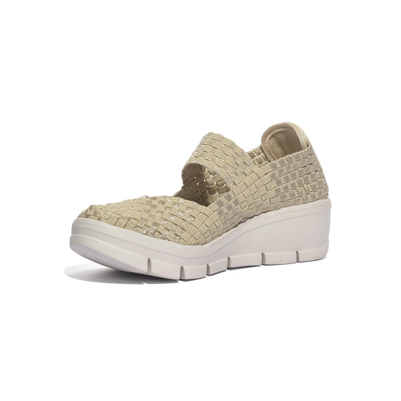 CC RESORTS BOBBY BEIGE METALLIC Slip-on Donna 